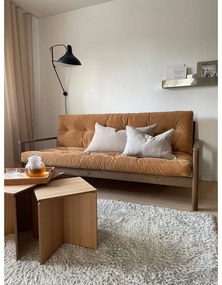 Musztardowa rozkładana sofa 205 cm Knob – Karup Design