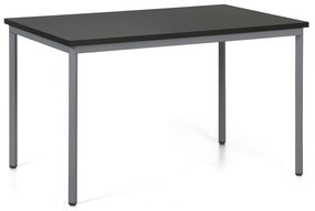 Stół do jadalni TRIVIA, ciemnoszara konstrukcja, 1200 x 800 mm, wenge