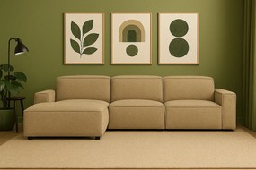 Narożnik modułowy Cursal A lewy – sofa narożna 284 x 166 cm, jasno brązowy Raven 34, nowoczesny design