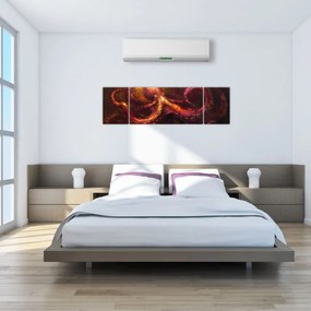 Obraz - Ośmiornica, obraz olejny (170x50 cm)