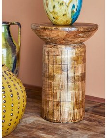 Okrągły stolik z litego drewna mango ø 30 cm Yasme – Bloomingville