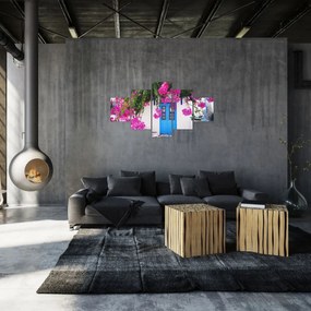 Obraz - Tradycyjny grecki dom (125x70 cm)