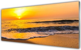 Panel Szklany do Kuchni Cichy Wieczór Nad Morzem