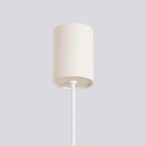 Lampa wisząca HALO 1 beżowa ryflowana  SOLLUX  LIGHTING