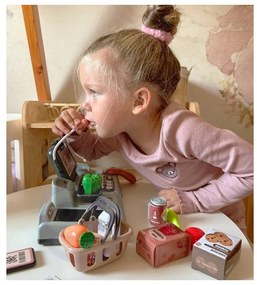 Woopie kasa sklepowa dla dzieci skaner waga mikrofon + 25 akcesoriów