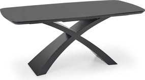 Stół rozkładany SILVESTRO 180(220)x89 ciemnoszary/czarny