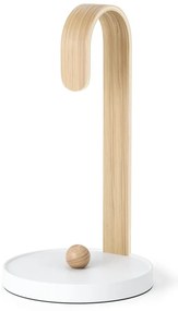Biały drewniany stojak na ręczniki papierowe ø 17 cm Bellwood – Umbra