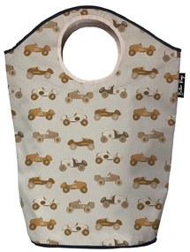 Beżowy tekstylny dziecięcy kosz na zabawki 57x26x70 cm Rallye – Butter Kings