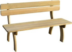 Drewniana ławka ogrodowa Kaspi - brązowa