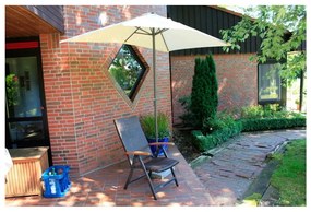 Biały parasol ogrodowy 145x250 cm – Garden Pleasure