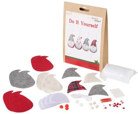 Zestaw DIY do samodzielnego stworzenia ozdób, 4 gnomy