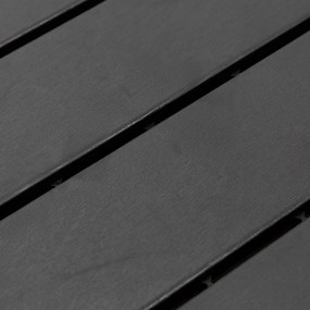 Outsunny Zestaw 9 Płytek Tarasowych i Balkonowych Czarne 30x30cm Plastik do Użytku Wewnętrznego i Zewnętrznego | Aosom PL