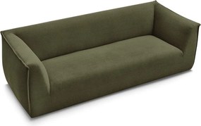 Zielona sztruksowa sofa 242 cm Giorgia – Bobochic Paris