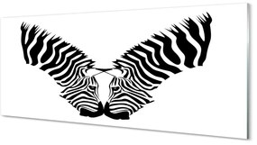 Obraz na szkle Odbicie lustrzane zebra