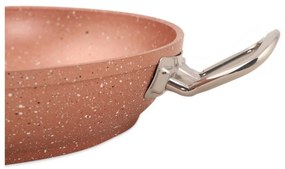 Różowa aluminiowa patelnia Güral Porselen Classic, ø 22 cm