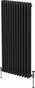 Tradycyjny grzejnik 3-kolumnowy - 1800 x 562 mm - czarny