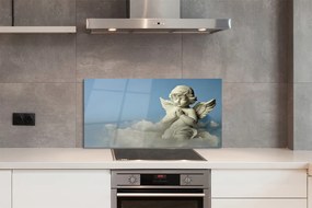 Szklany Panel Niebiański Anioł wśród Chmur