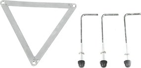 Rustykalna lampa zewnętrzna czarna 3-światłowa IP44 - Guardado