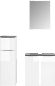 Zestaw mebli łazienkowych biały 58x33x60 otis