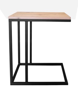 Stolik pomocniczy C boczny podstawa metalowa Loft