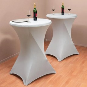 Elastyczny pokrowiec na stół koktajlowy 80x110 cm jasnoszary
