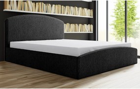 Tapicerowane łóżko Montana 150x212x90 cm, powierzchnia spania 140x200 cm, schowek, podnośnik, tkanina Monolith grafitowy