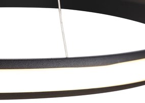 Nowoczesna lampa wisząca czarna 74 cm z LED - Rowan Nowoczesny Oswietlenie wewnetrzne