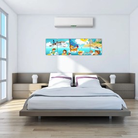 Obraz - Dzień na plaży (170x50 cm)