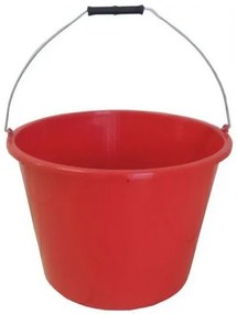 Plastikowe wiadro z podziałką, 12 l, średnica 32 xwysokość 23 cm, czerwone