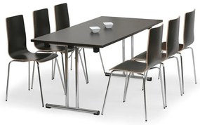 Składany stół konferencyjny FOLD, 1600x800 mm, buk