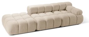 Beżowa sofa modułowa z materiału bouclé 288 cm Bellis – Micadoni