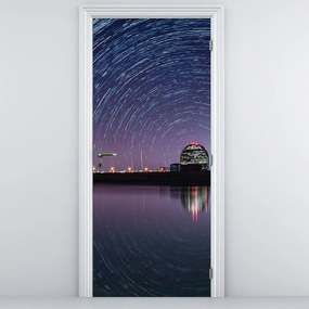 Fototapeta na drzwi - Nocne niebo z gwiazdami (95x205cm)