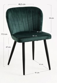 Pakiet 4 krzese Luk Velvet