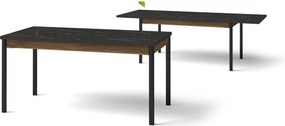 Stół KREON 90 cm do Salonu Jadalni, Rozkładany, Prostokątny, Brązowy