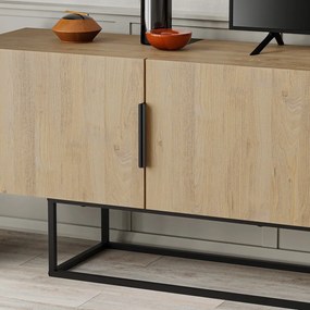 Szafka pod TV w dekorze dębu 200x55 cm Titan – Marckeric