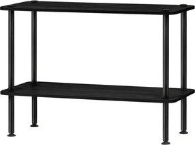 Czarny regał w dekorze dębu 80x54,5x35 cm Teidi – noo.ma