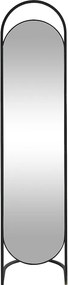 Lustro żelazne na nóżce - szer.41 x wys. 171 cm - Czarne - ZINEB
