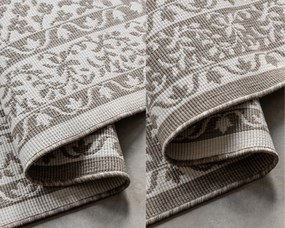 Dywan dwustronny zewnętrzny Gemini Alladyn brązowo-kremowy 160 cm x 230 cm