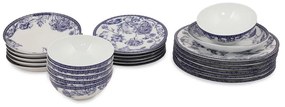 24-częściowy zestaw porcelanowych naczyń Kütahya Porselen Flowers