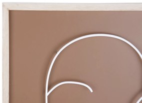 Dekoracja ścienna z metalowym motywem twarzy, ART LINE