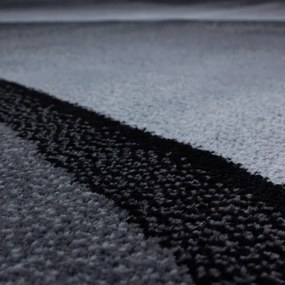 Dywan nowoczesny Plus Linie szaro-czarny 120 cm x 170 cm