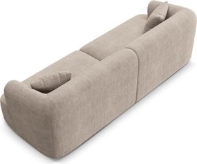 Jasnobrązowa sztruksowa sofa 255 cm Campi – Cosmopolitan Design