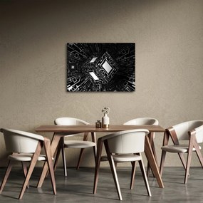 Obraz abstrakcyjnego sześcianu (70x50 cm)