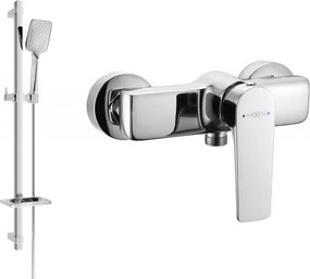 Mexen Lynx DQ62 bateria prysznicowa z zestawem prysznicowym, chrom - 74594DQ62-00
