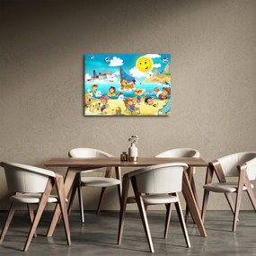 Obraz - Dzień na plaży (70x50 cm)