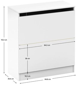 Szafka na kołdry BETTY 2, biały