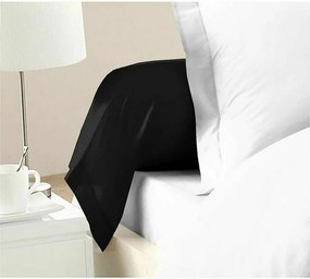 Zestaw 2 Poszewek na Poduszki 100% Bawełna Czarny 85 x 185 cm