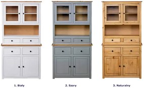 Biały drewniany kredens - Romda