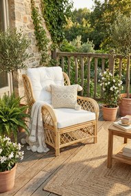 Fotel ogrodowy z prawdziwego rattanu W4-T71