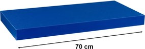 Półka ścienna STILISTA Volato wolnowisząca niebieska, 70 cm